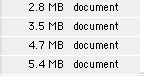 size of file